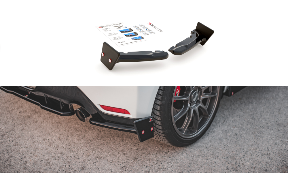 Maxton Design Rear Side Splitters & Flaps V.2 for Toyota GR Yaris MK4
