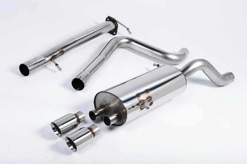 Milltek Ford Fiesta MK7 ST 1.6L EcoBoost (182PS & 200PS) (13-19) Cat-Back Exhaust - Non-Resonated - Polished Tips