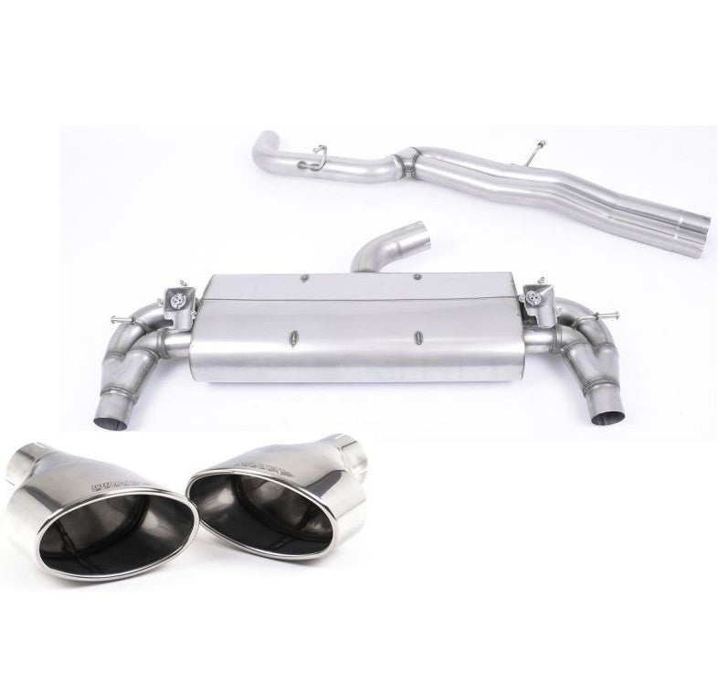 Milltek Audi RS3 Sportback MQB (15-17) Cat-Back Exhaust – Non-Resonated- Polished Oval Tips – SSXAU592