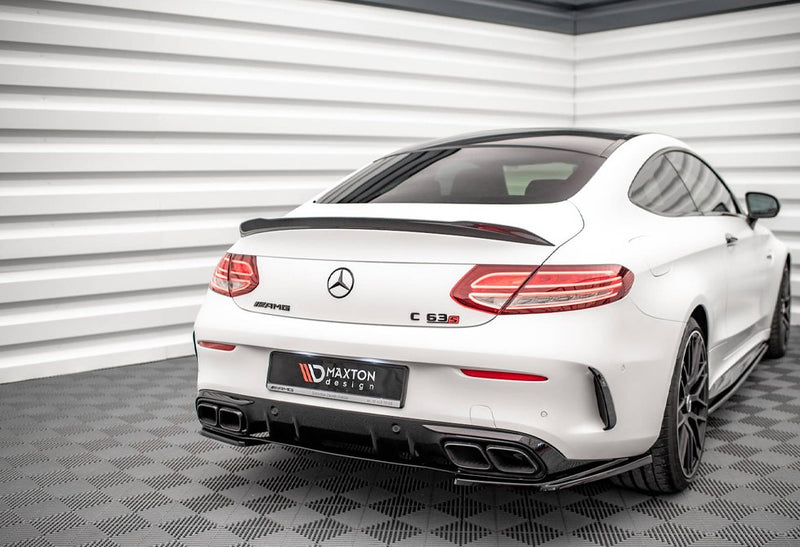Maxton Design Rear Side Splitters Mercedes-AMG C 63AMG Coupe C205 Facelift (2018-2021)