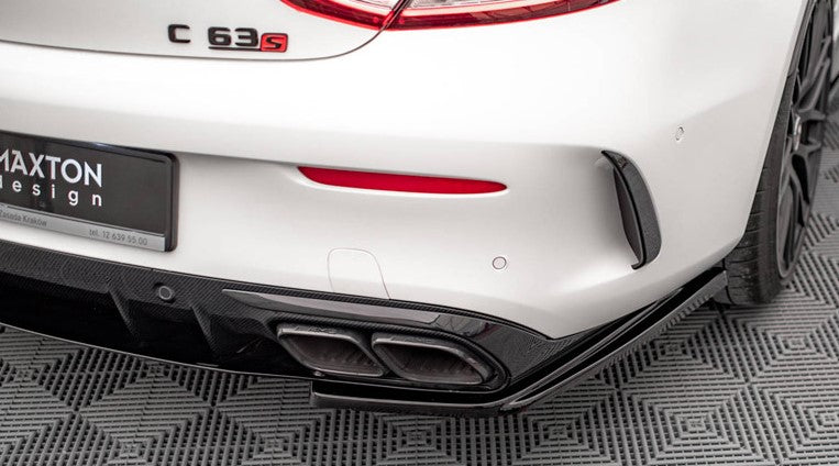 Maxton Design Rear Side Splitters Mercedes-AMG C 63AMG Coupe C205 Facelift (2018-2021)