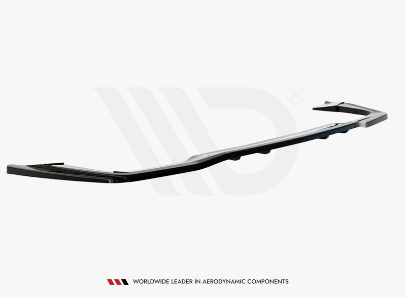 Maxton Design Central Rear Splitter (Vertical Bars) Mercedes-AMG C 63AMG Coupe C205 Facelift (2018-2021)