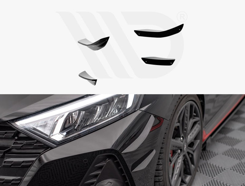 Maxton Design Front Bumper Wings (Canards) Hyundai i20 N Mk3 (2020-)