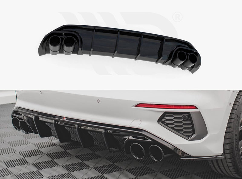 Maxton Design Rear Valance + Exhaust Ends Imitation Audi A3 S-Line Sportback 8Y (2020-)