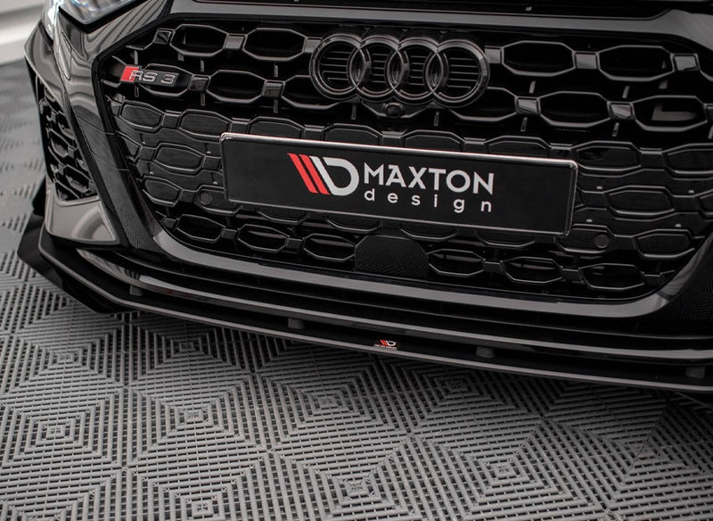 Maxton Design Street Pro Front Splitter V.1 (+Flaps) Audi RS3 Sportback 8Y
