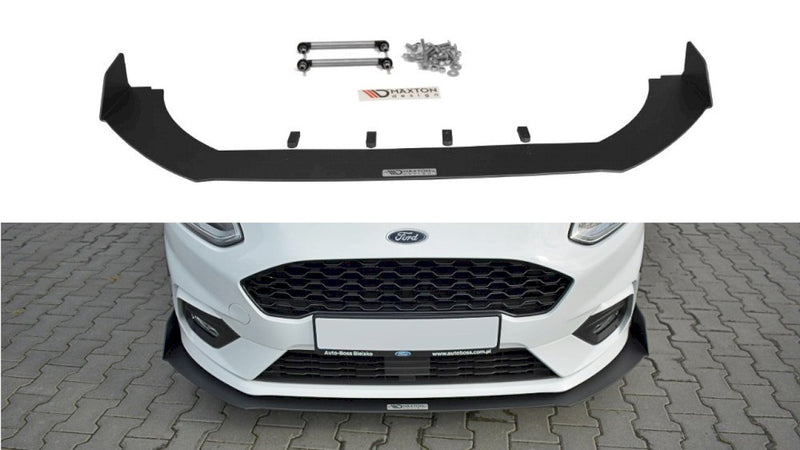 Maxton Design Racing Front Splitter V.1 for Ford Fiesta MK8 ST & ST-LINE (2018+)