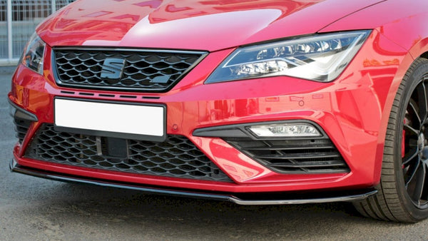 Maxton Design Front Splitter V.2 for Seat Leon MK3.5 Cupra/FR (2017-2019)