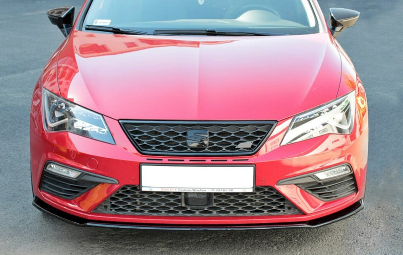 Maxton Design Front Splitter V.2 for Seat Leon MK3.5 Cupra/FR (2017-2019)