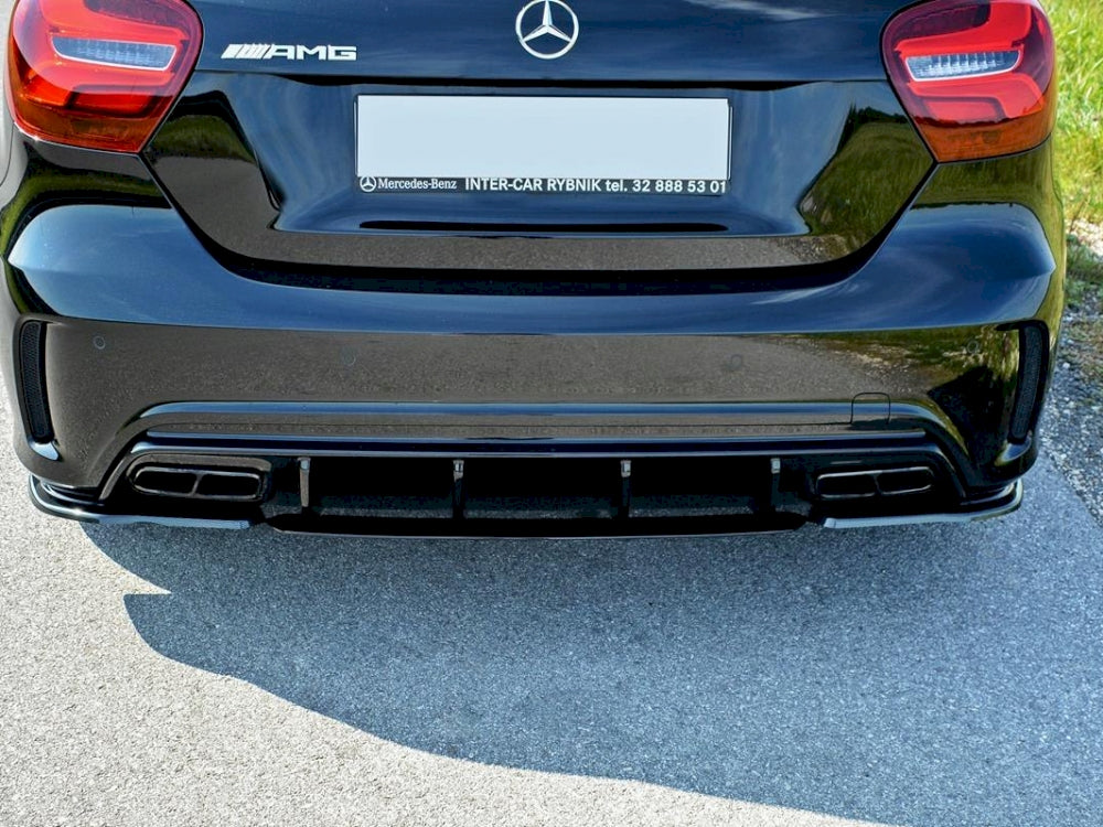 Maxton Design Rear Side Splitters/Spats for Mercedes A45 AMG W176 (Facelift 2015-2018)