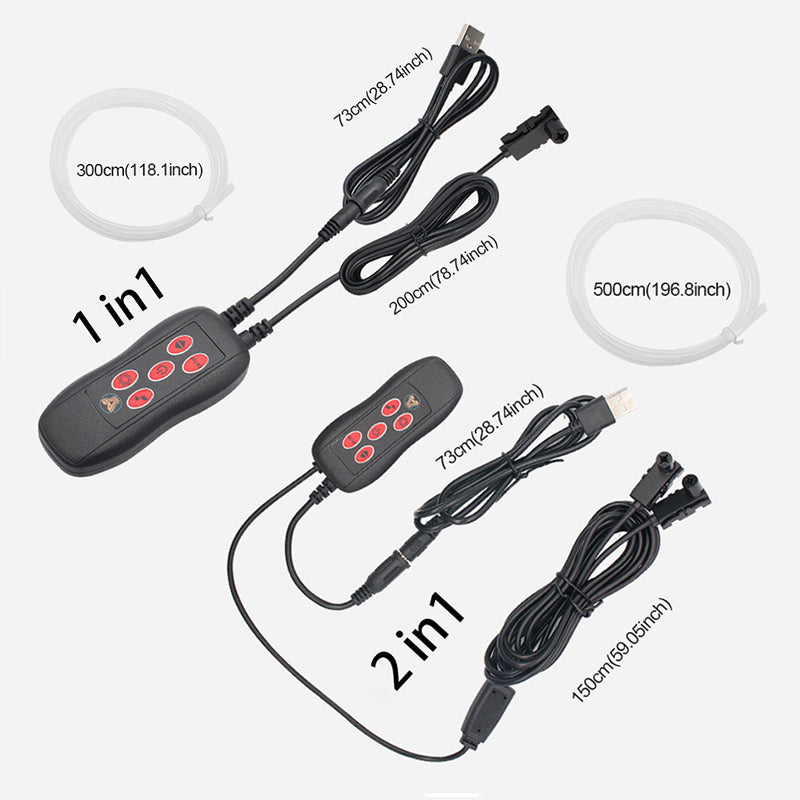 Interior Ambient Mood Lighting Kit 7 Colour USB Powered & App Controll