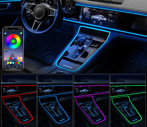 Interior Ambient Mood Lighting Kit 7 Colour USB Powered & App Controlled (All Cars)