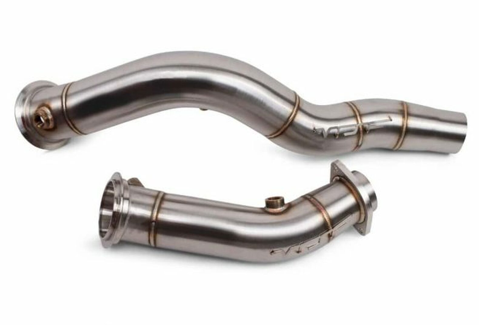 VRSF Cast Race Downpipes Brushed - 15-19 M3, M4 & M2 Competition S55 F80 F82 F87