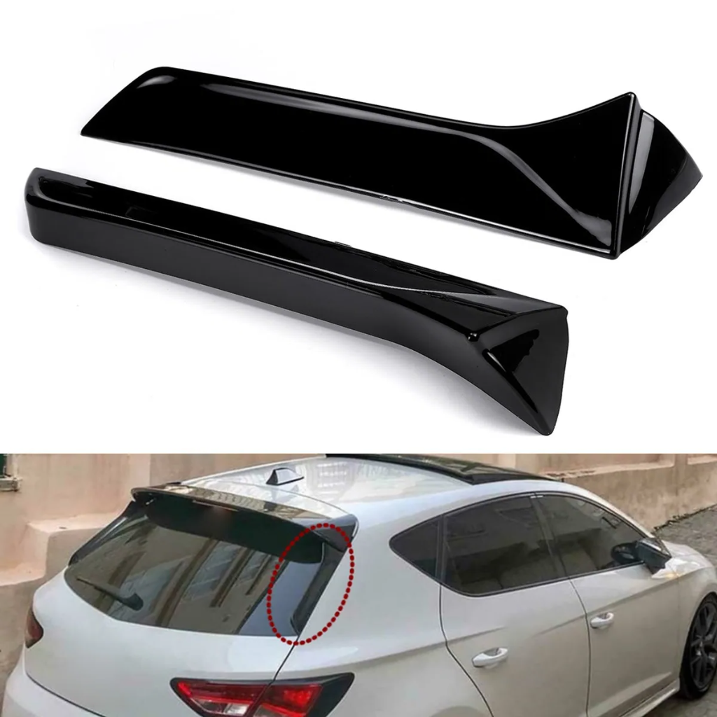 Seat Leon MK3/MK3.5 Gloss Black Side Spoiler Pair (2013-2021)