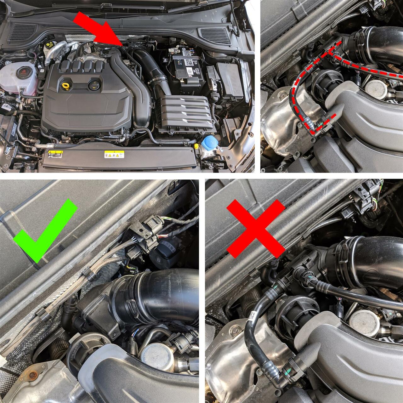 Intake Hose Turbo Inlet Adapter for 1.5 TSI 35 TFSI