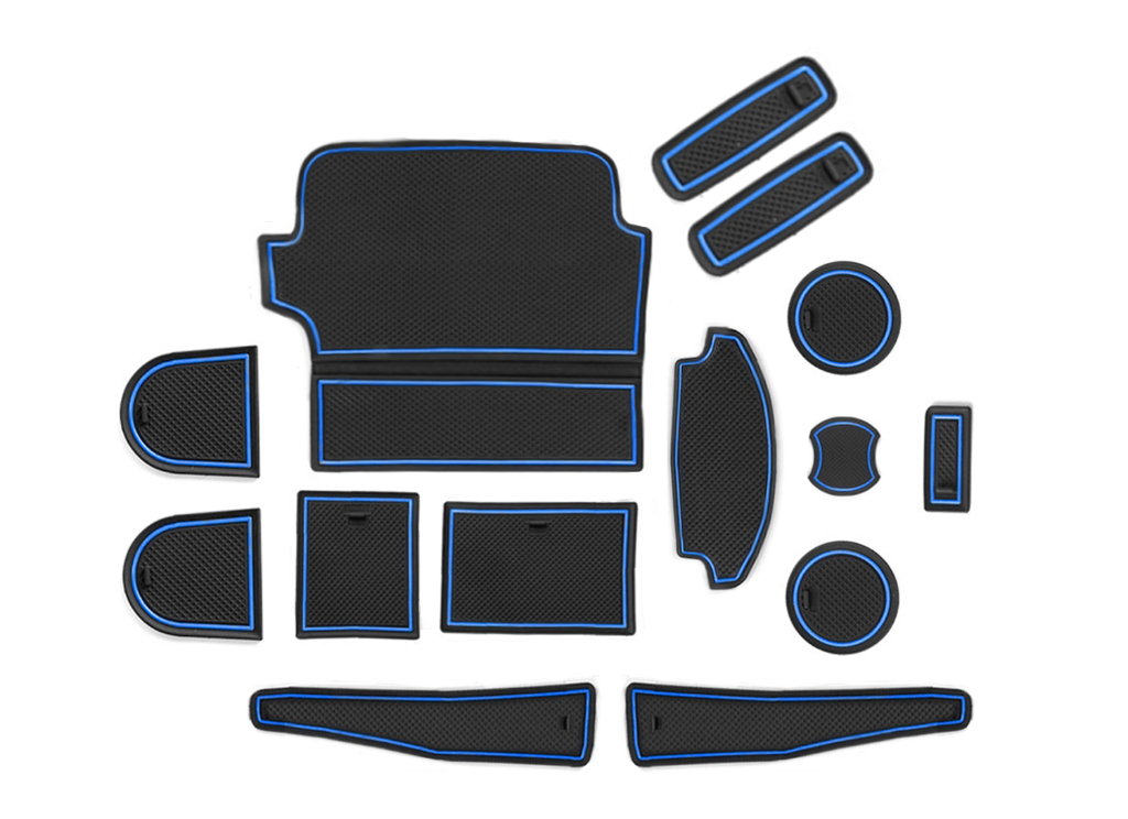 Ford Fiesta MK8 Rubber Anti-Slip Interior Storage Mats (2017-2020)