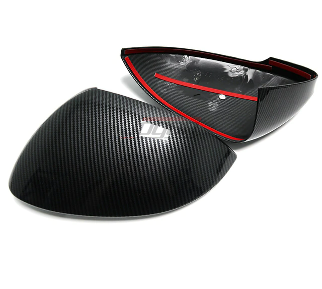 Volkswagen Golf MK8 / ID3 Carbon Fibre Look Mirror Cover Add Ons (2020+ Models)