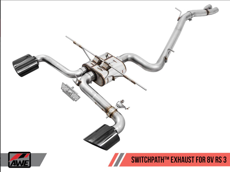 AWE Tuning SwitchPath Exhaust System - RS3 8V Saloon