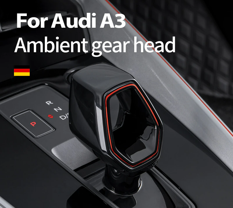 Audi A3 8Y Hollow Gear Selector with Ambient Lighting (2020+ Models)