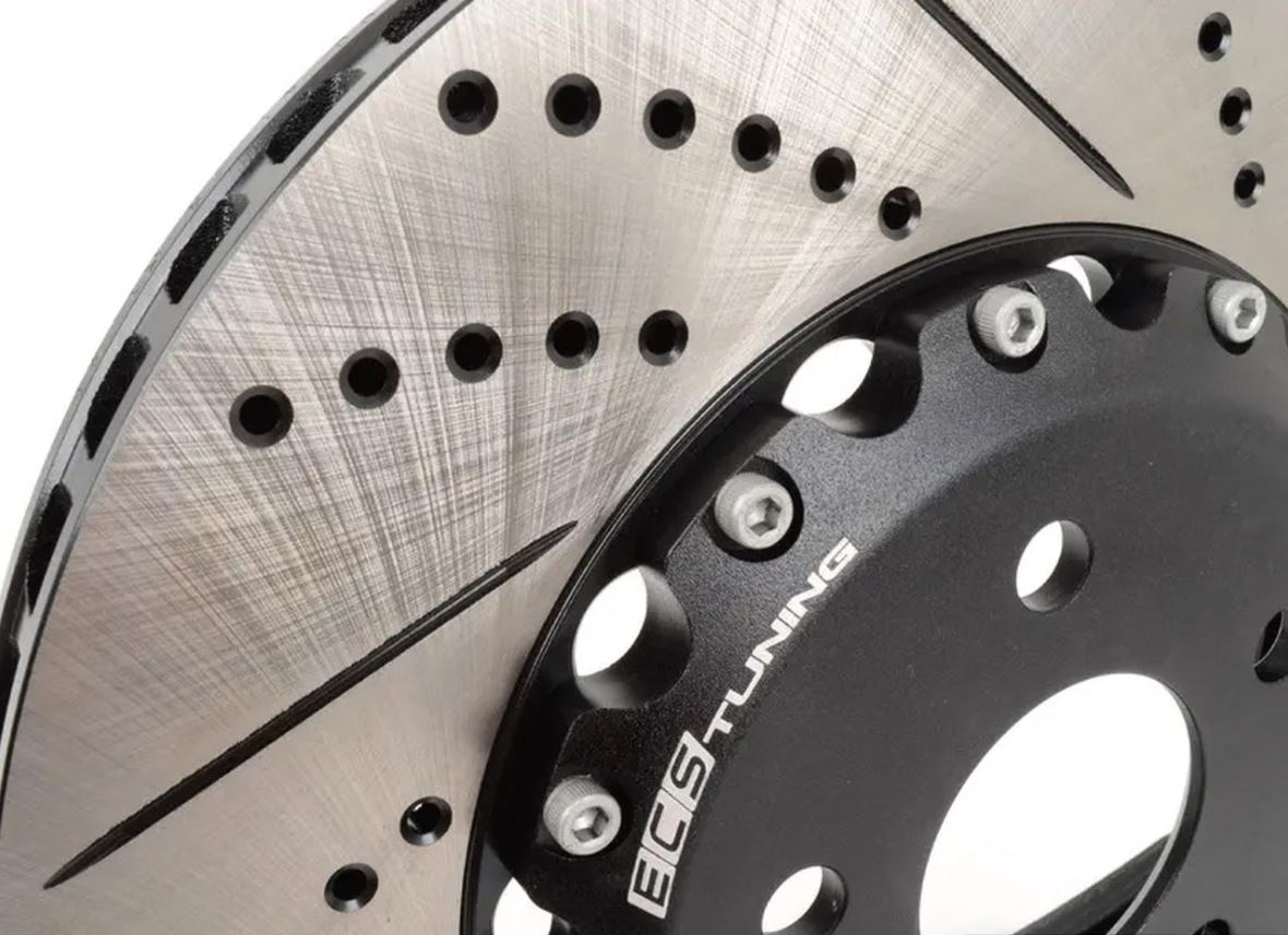 ECS Tuning - 340x30mm Front Cross-Drilled & Slotted 2-Piece Brake Discs