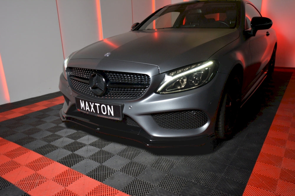 Maxton Design Front Splitter for Mercedes C-Class W205 Coupe AMG-Line (2015-2018)
