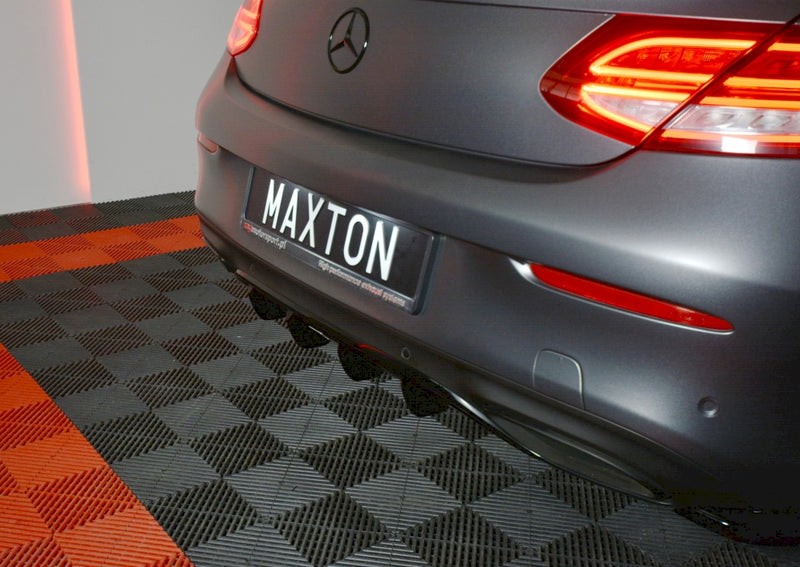 Maxton Design Rear Diffuser for Mercedes C-Class W205 Coupe AMG-Line (2015-2018)