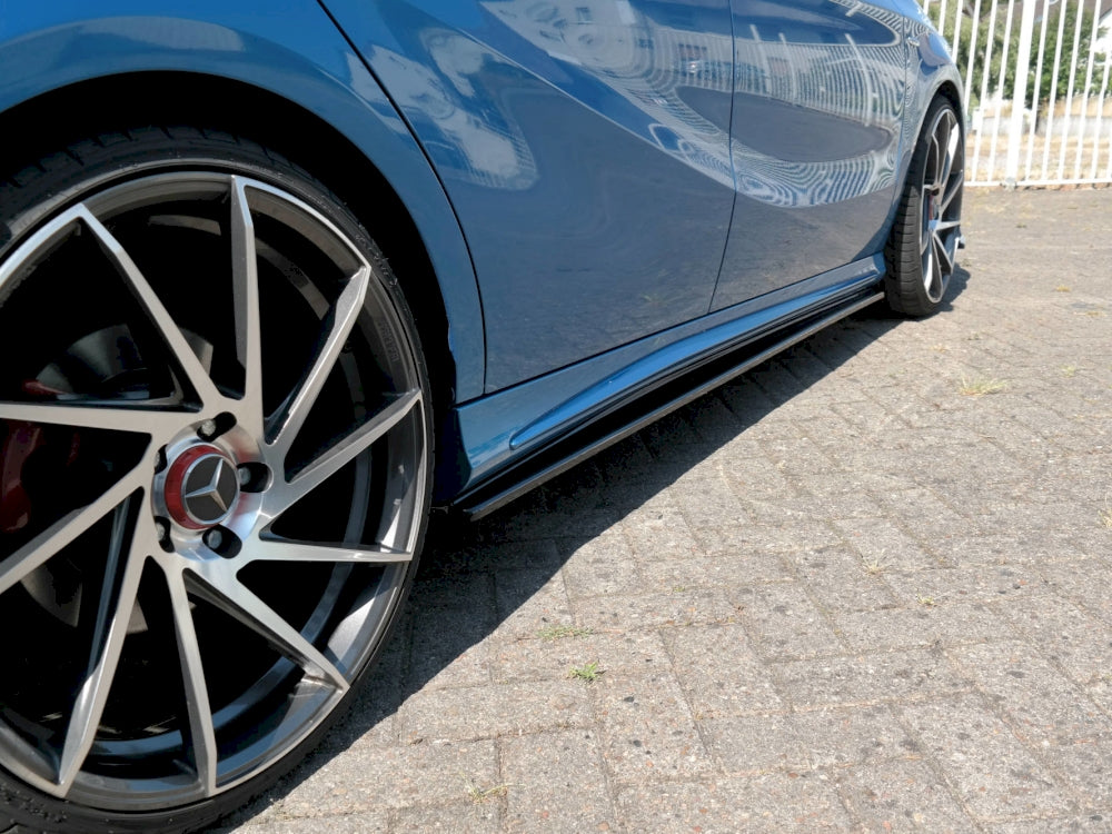 Maxton Design Side Skirts for Mercedes A-Class W176 AMG-Line (Pre-Face 2013-2015)