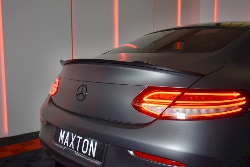 Maxton Design Spoiler Extension Cap For Mercedes C-Class W205 Coupe AMG-Line (2015-2018)