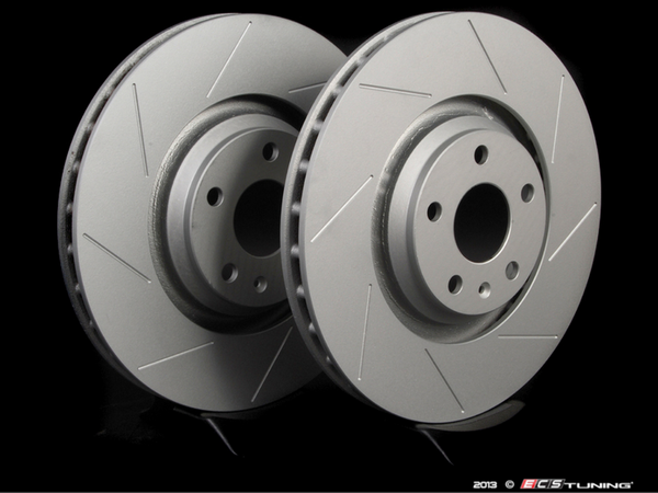 ECS Tuning - Slotted Front Brake Discs for MQB Cars 340mm