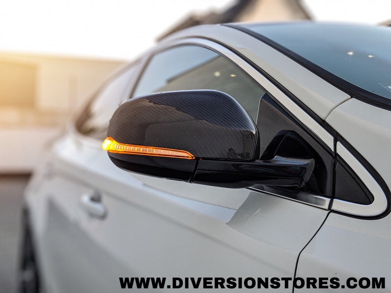153 - Volvo V40 / V60 / S60 Genuine Carbon Fibre Mirror Cover Replacements (2012 - 2017 Models) - Diversion Stores Car Parts And Modificaions