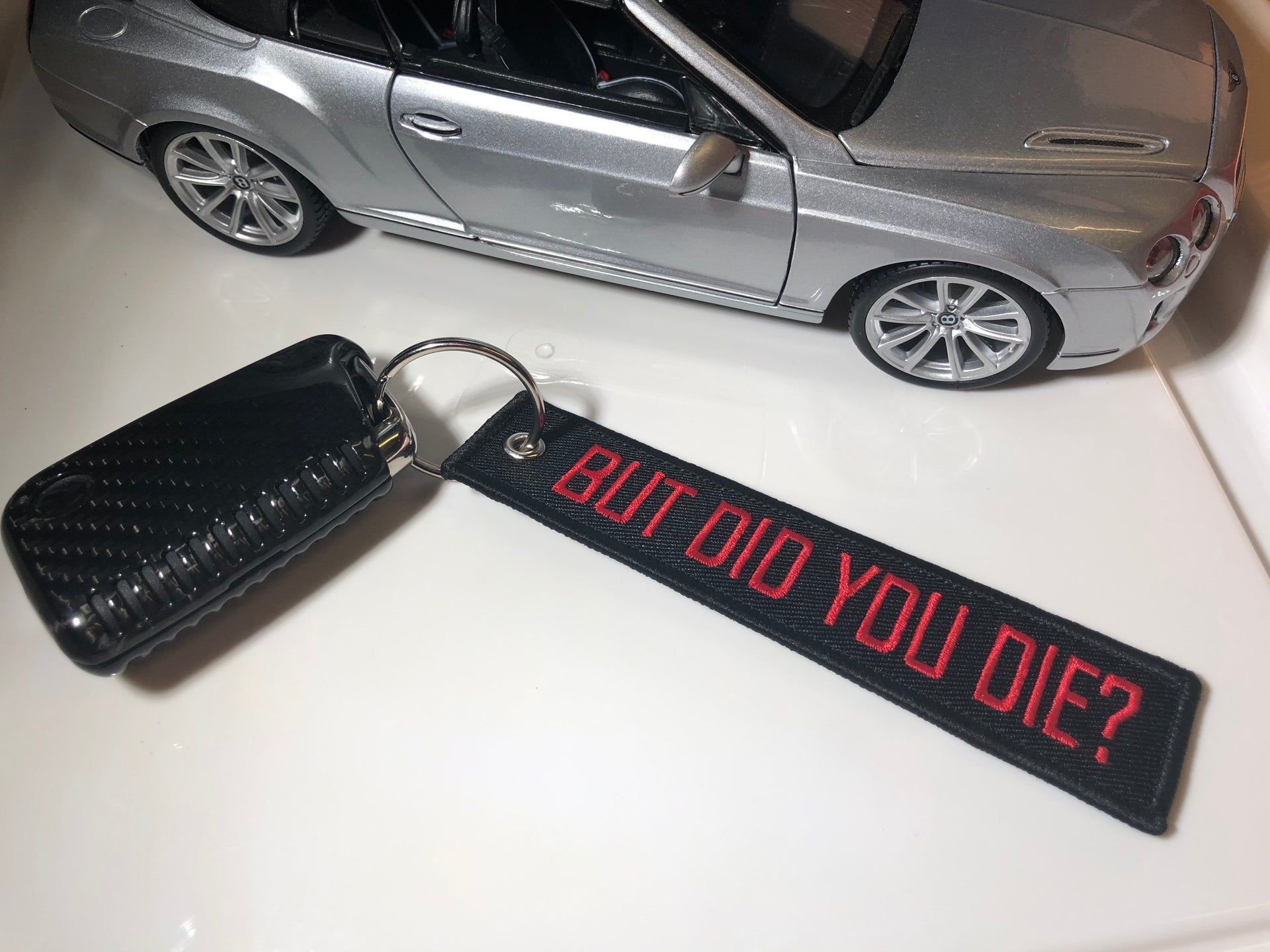 Fabric Keyring Accessory *BUT DID YOU DIE *