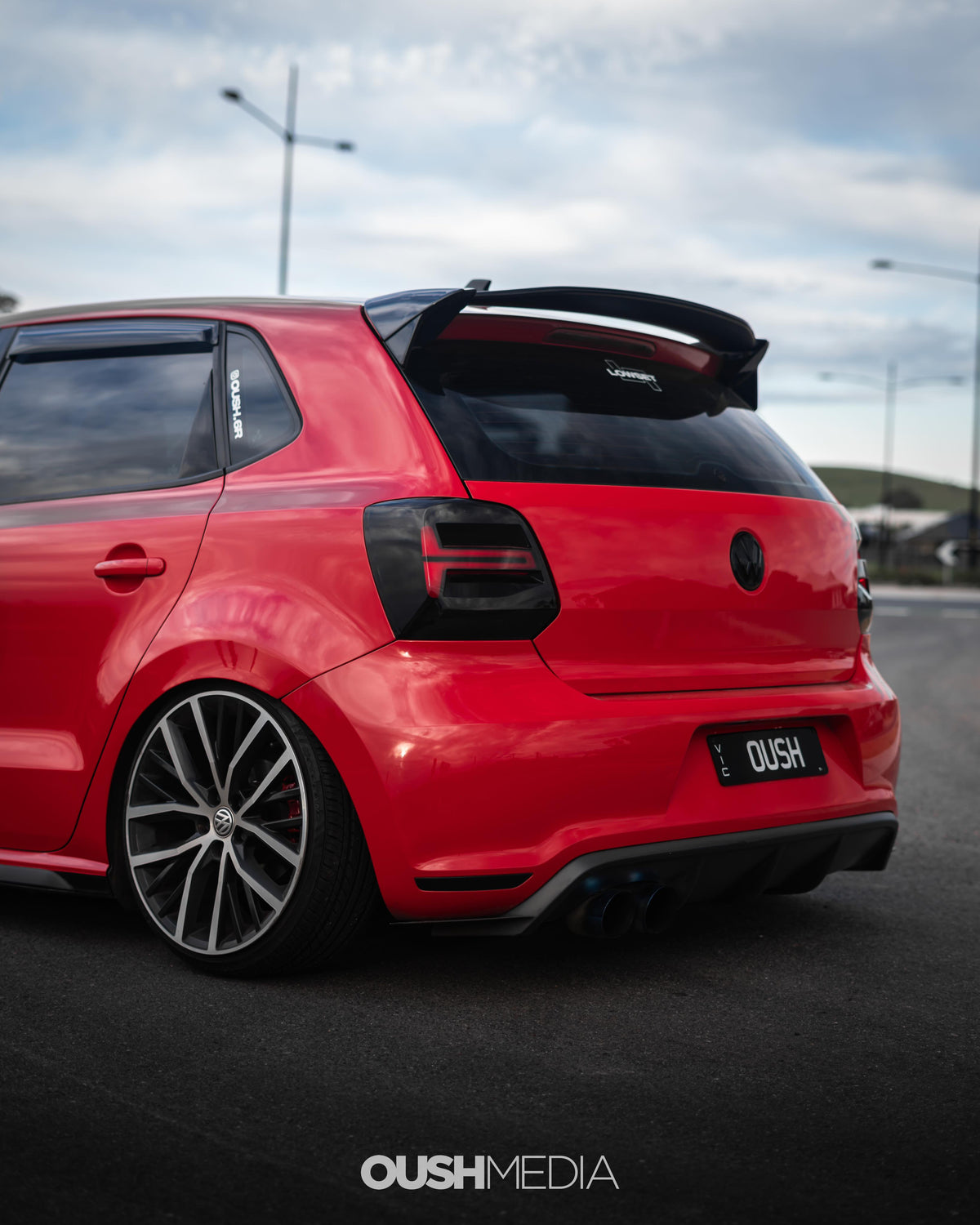 Volkswagen Polo MK5 6R 6C Lifted Roof Spoiler Gloss