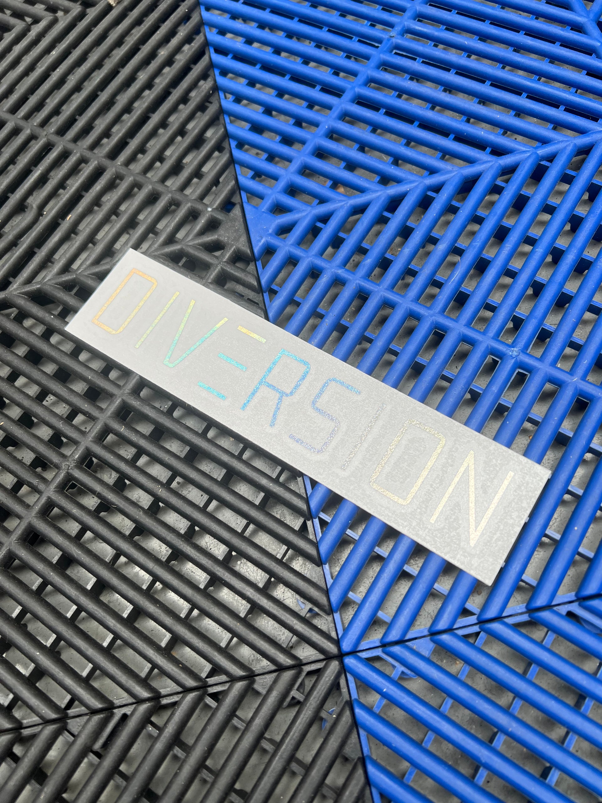 Oil Slick Hologram Sticker