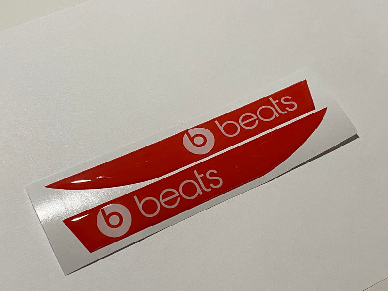 Volkswagen “BEATS” Logo Side Repeater Gel Badges (Red / White) - DIVERSION