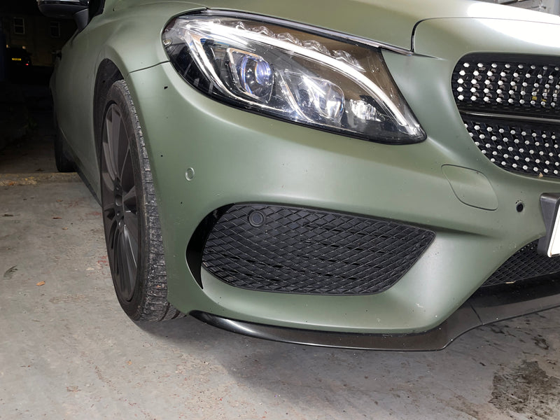 Front Bumper Canards for Mercedes C Class W205 (2015+ Models)