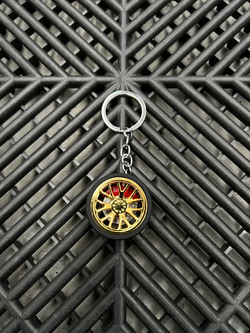 Multi Spoke Alloy with Brakes Metal Keying (Multiple Colours)