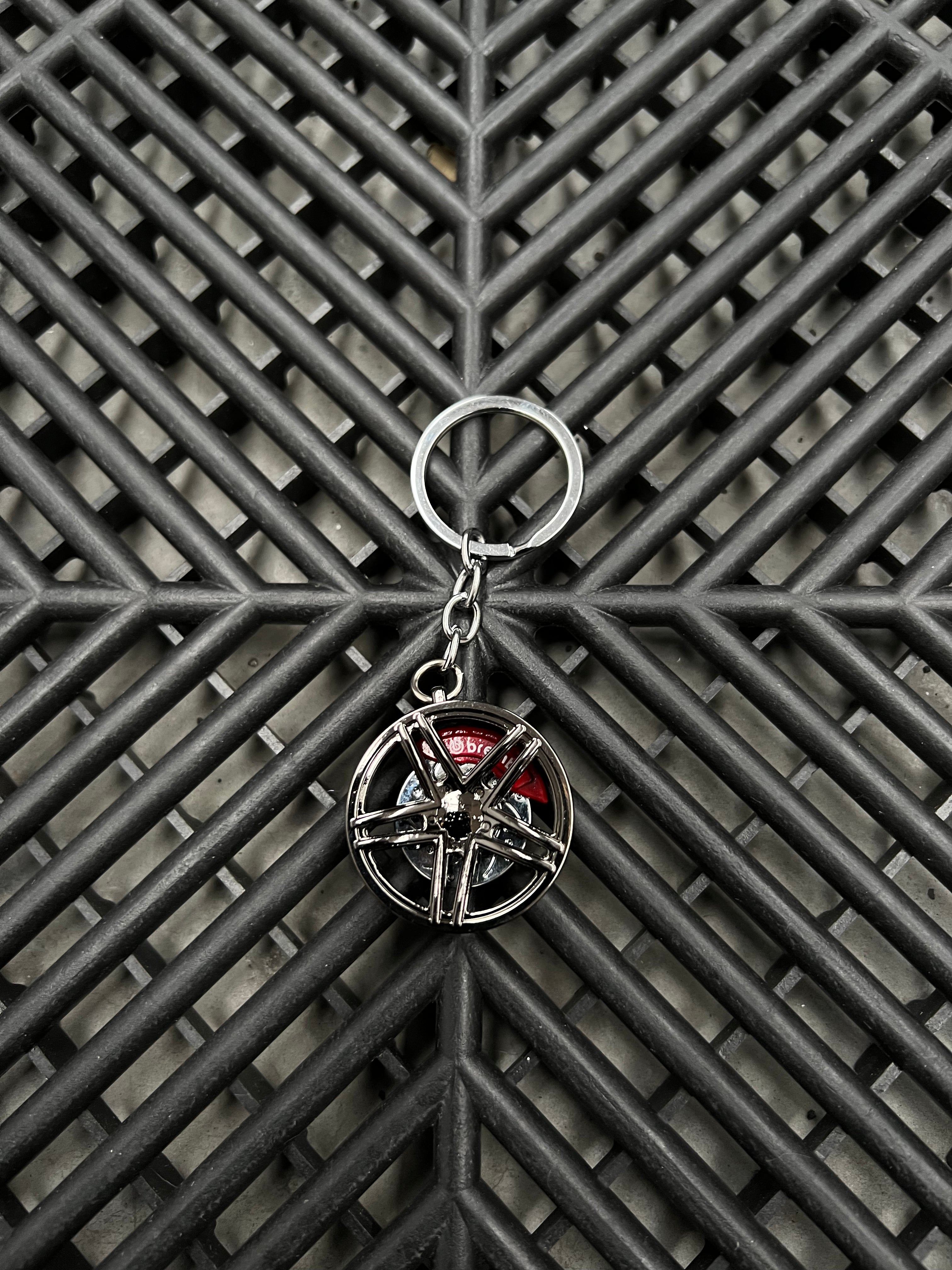 Multi Spoke Alloy with Brakes Metal Keying (Multiple Colours)