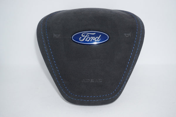 Ford Fiesta MK7 / MK7.5 Premium Alcantara Stitched Steering Wheel Airbag Cover (DIVERSION)