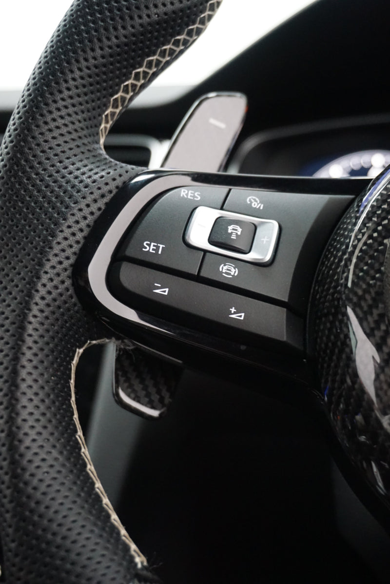 Fits VW Golf Mk7 2015-2019 Genuine Carbon Fiber Door Handle Cover