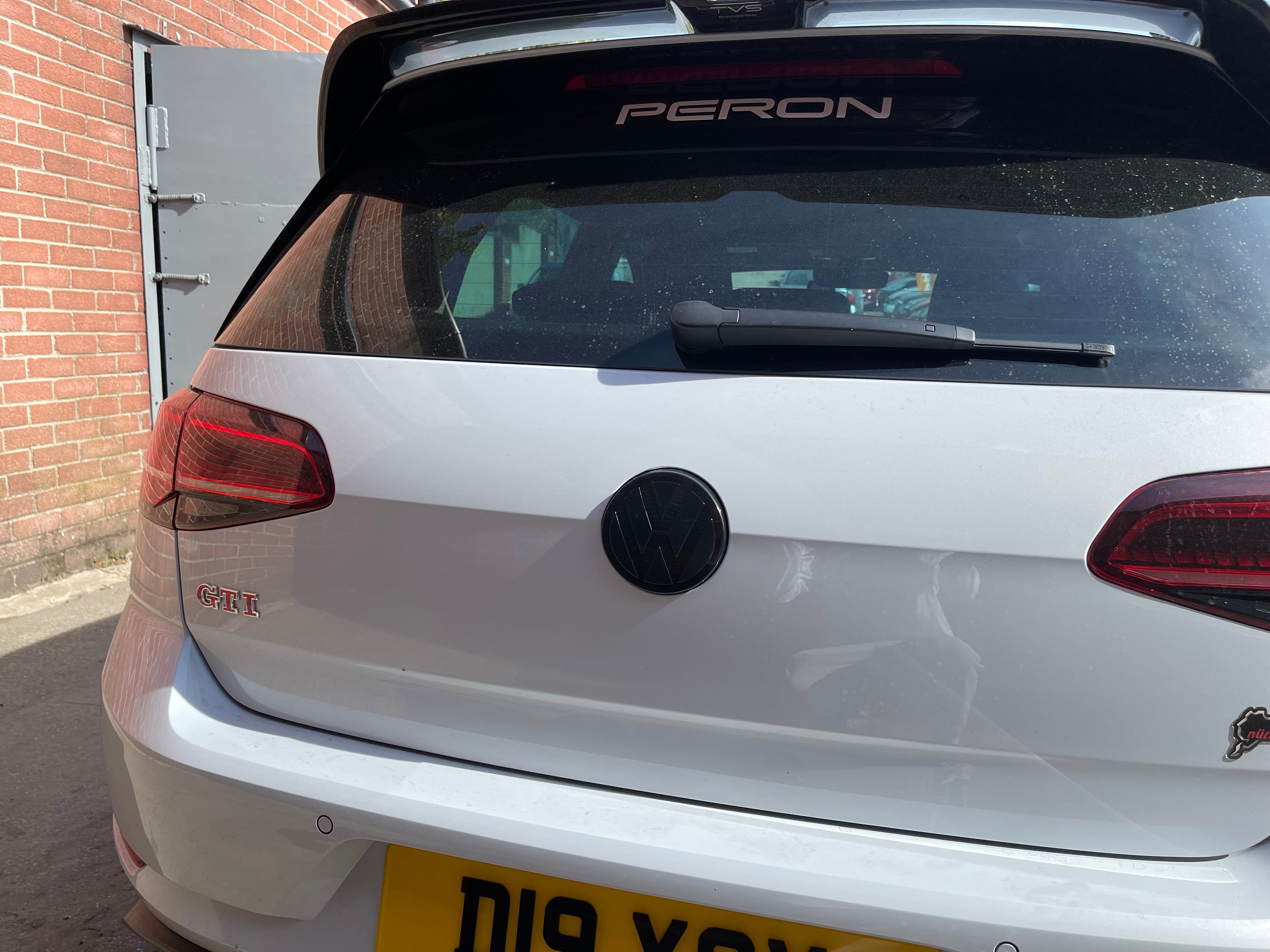 Volkswagen Golf MK7.5 Transparent ACC RADAR Front and Rear Plastic Badge Overlays (2017 - 2020 Models)
