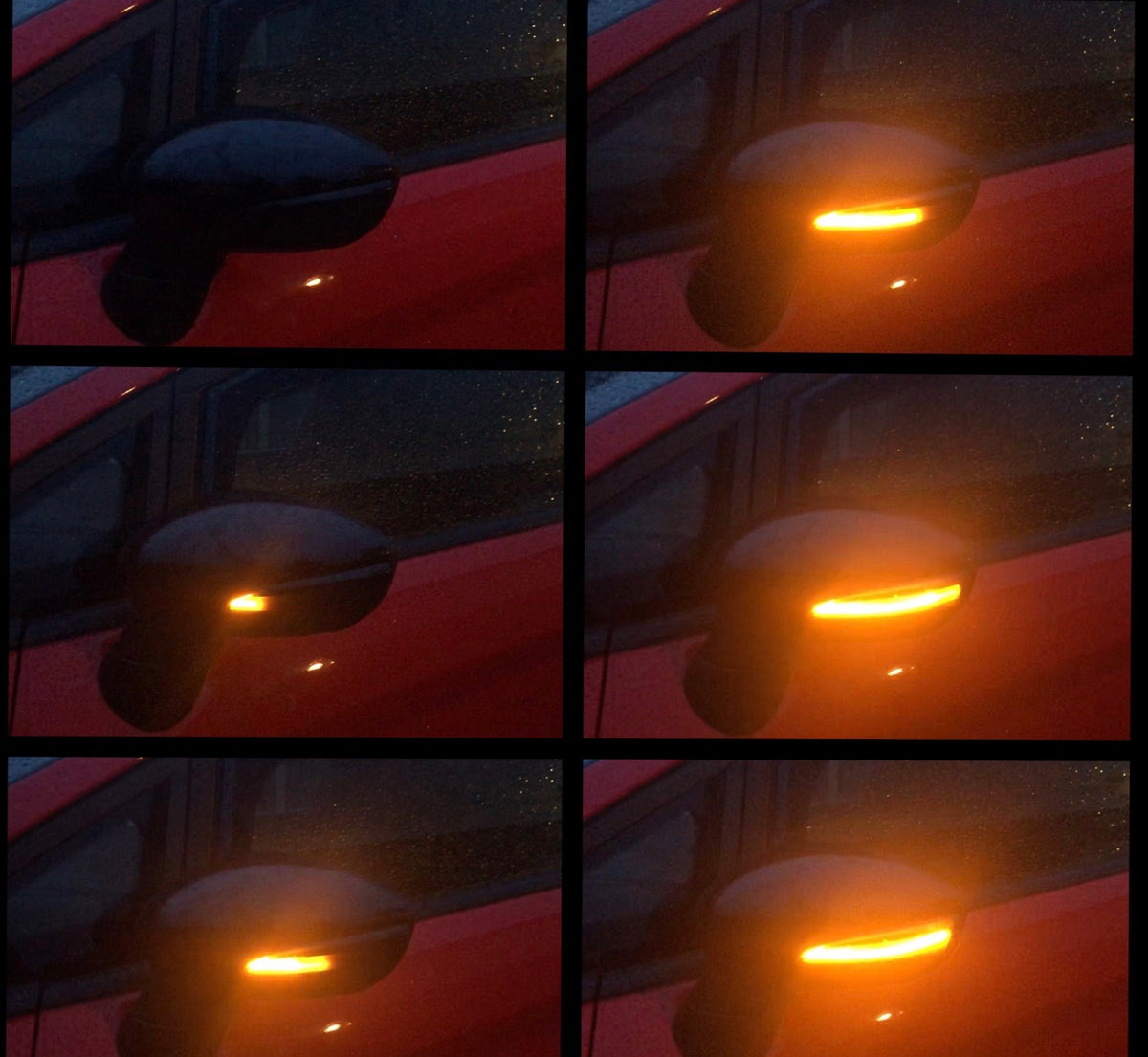 Ford Fiesta MK7 MK7.5 Dynamic Sweeping Mirror Indicators