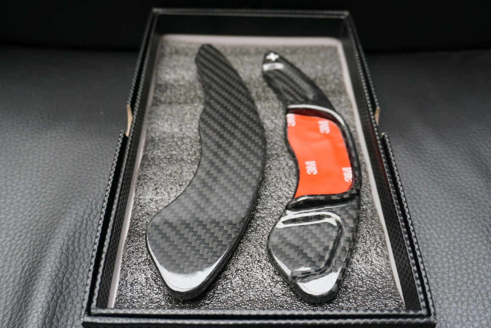 Volkswagen Golf / Polo / Scirocco DSG Genuine Black Carbon Fibre Paddle Shifter Extensions (2013-2020 Models)