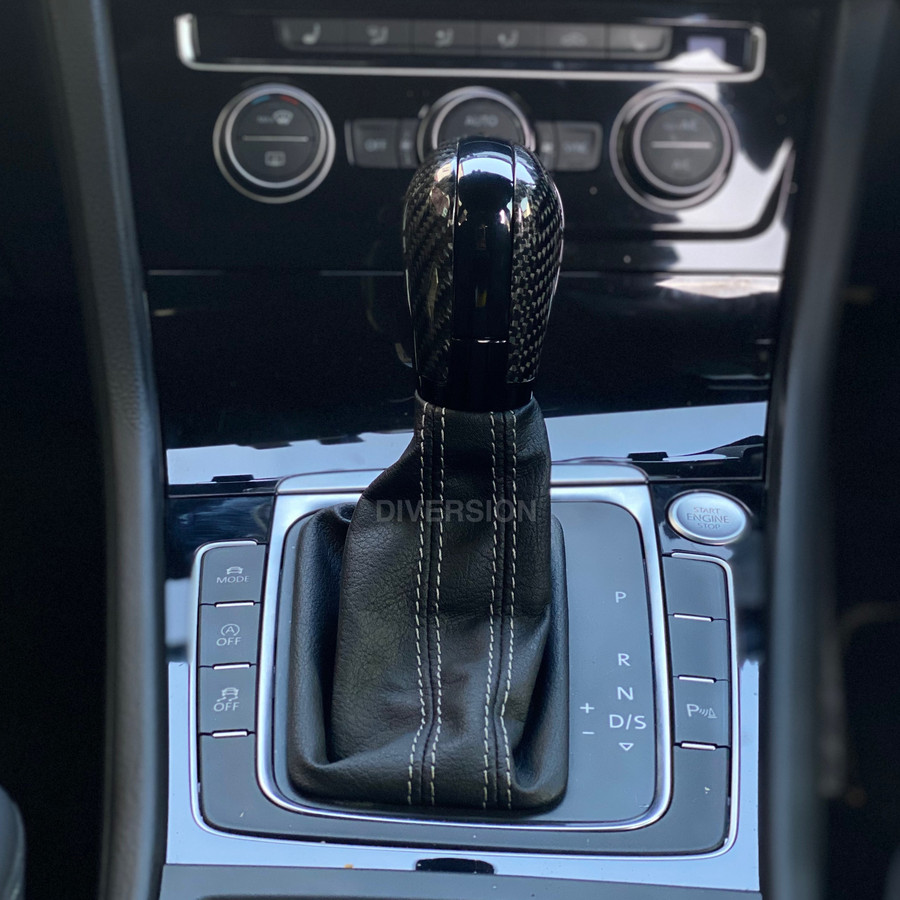Volkswagen DSG Gear Selector Knob Carbon Fibre Head (Golf / Polo / Scirocco / Passat / + Other Models)
