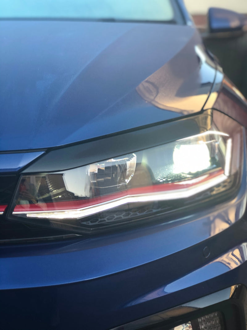 Volkswagen Polo AW MK6 Headlight Eyebrows (2018+ Models) - Diversion Stores Car Parts And Modificaions