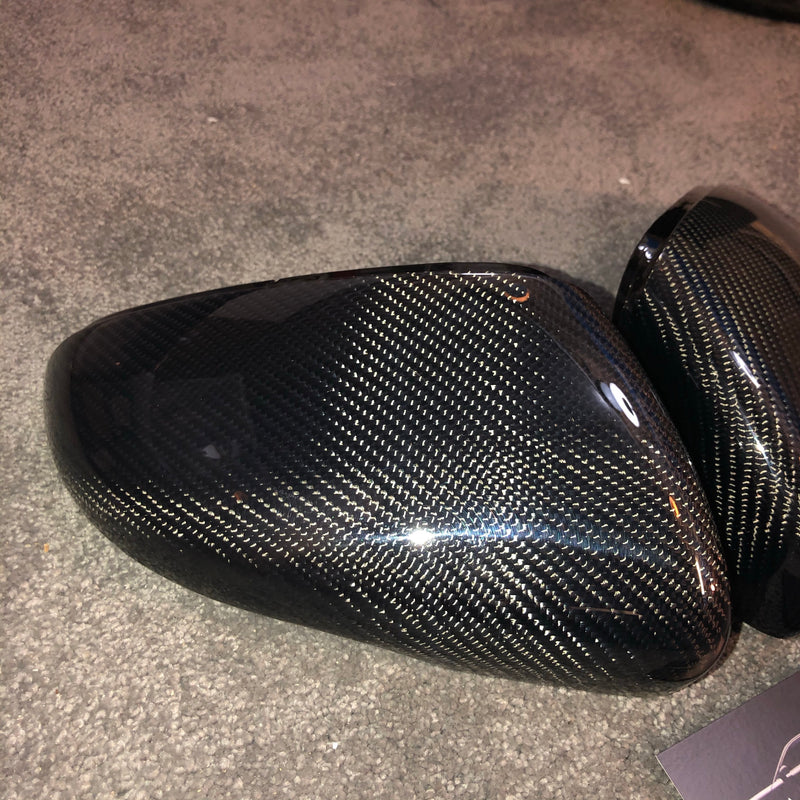250 - Volkswagen Golf MK6 Carbon Fibre Replacement Mirror Covers (2009-2013) - Diversion Stores Car Parts And Modificaions