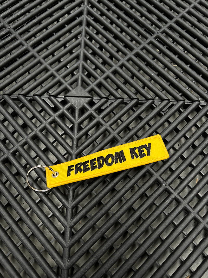 Fabric Keyring Accessory *FREEDOM KEY*