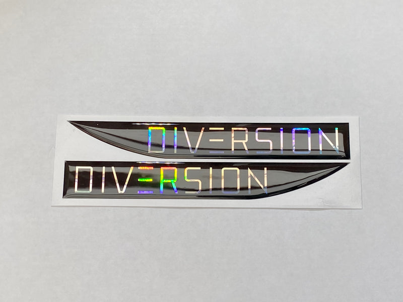 Volkswagen Style ‘DIVERSION’ Oil Slick Side Repeater Badges