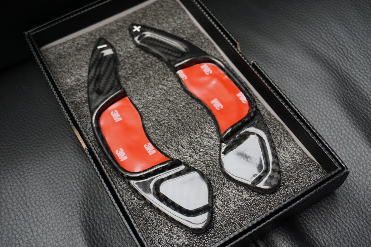 Volkswagen Golf Polo Scirocco DSG Genuine Carbon Fibre Paddle Shifter Extensions