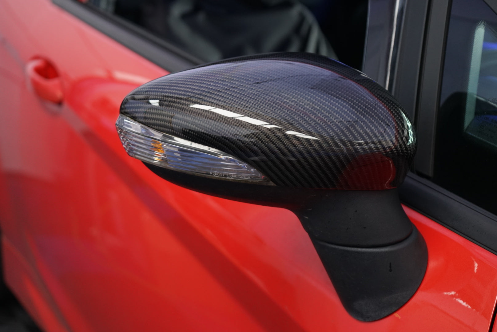 Ford Fiesta MK7/7.5 Genuine Carbon Fibre Wing Mirror Replacement Covers (Carbon Replacement)