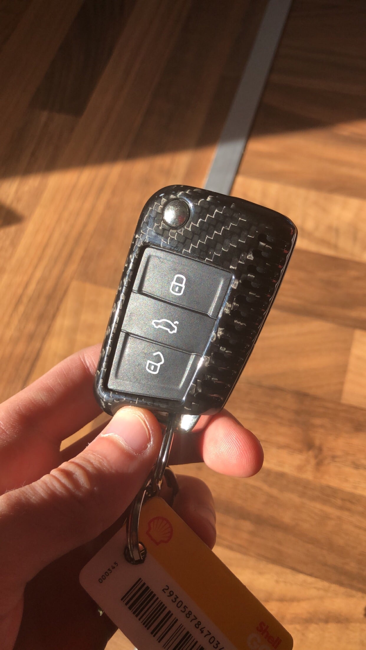 Genuine Black Carbon Fibre Key Cover For Volkswagen/Skoda/SEAT - Diversion Stores Car Parts And Modificaions