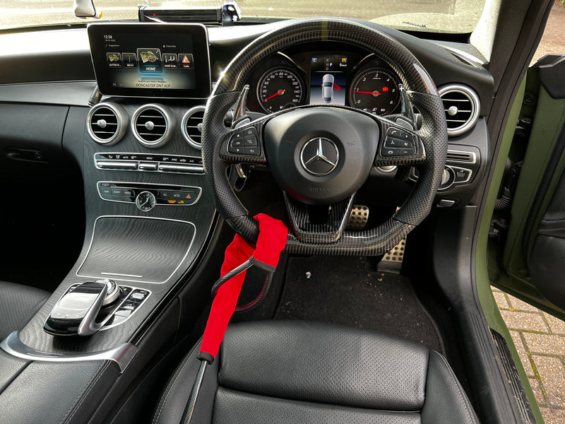 Universal Car Steering Wheel Seat Belt Lock (Anti Theft Device)